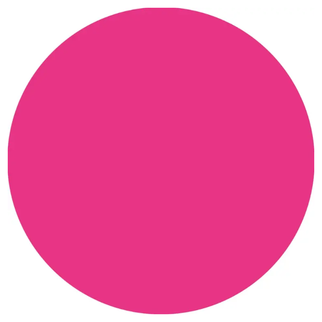 Hot Pink Round Printed Rug