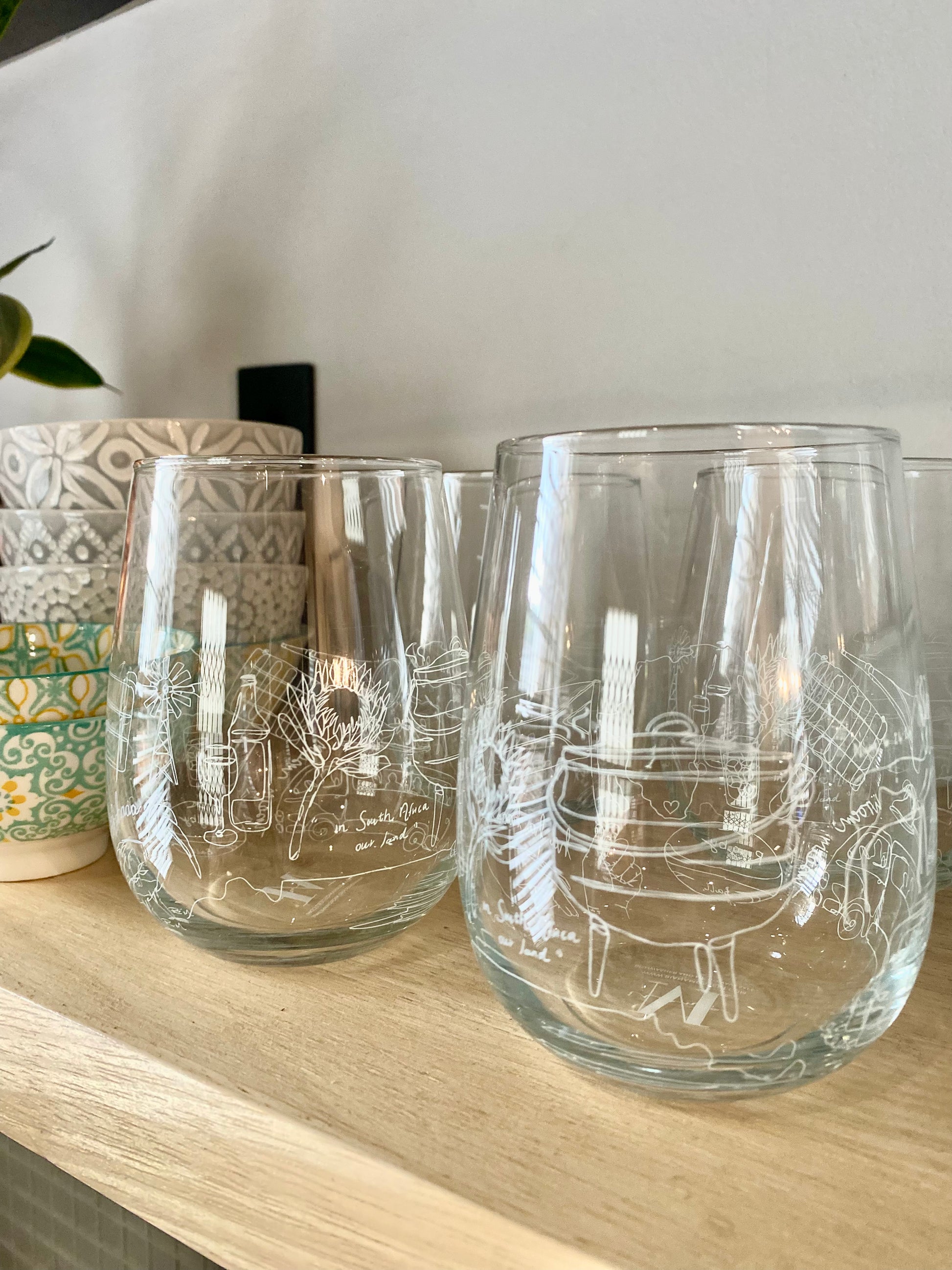 The Proudly South African Stemless Wineglass