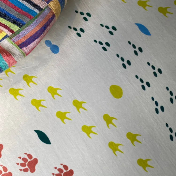 Footprints Multi-coloured Rug