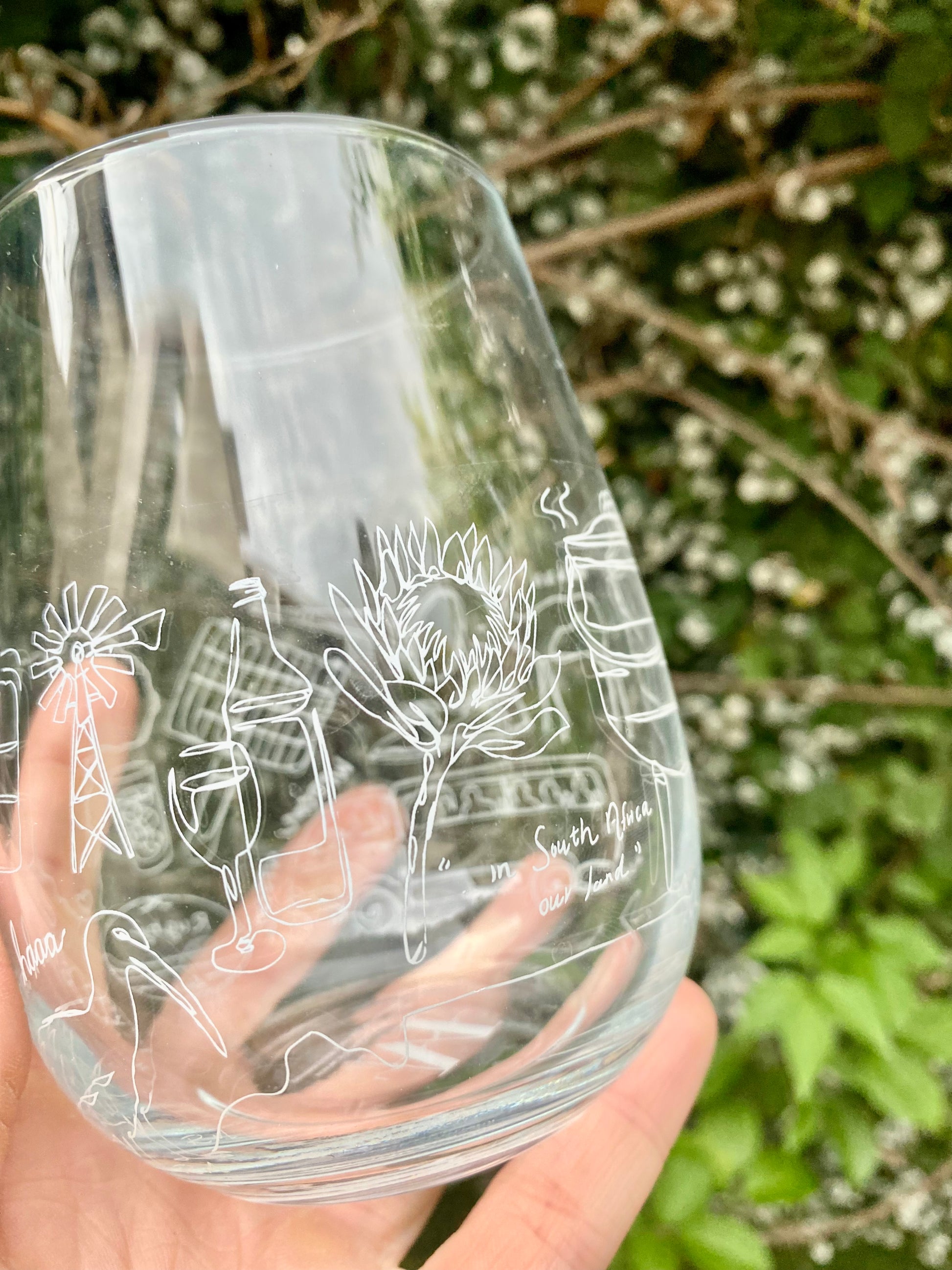 The Proudly South African Stemless Wineglass