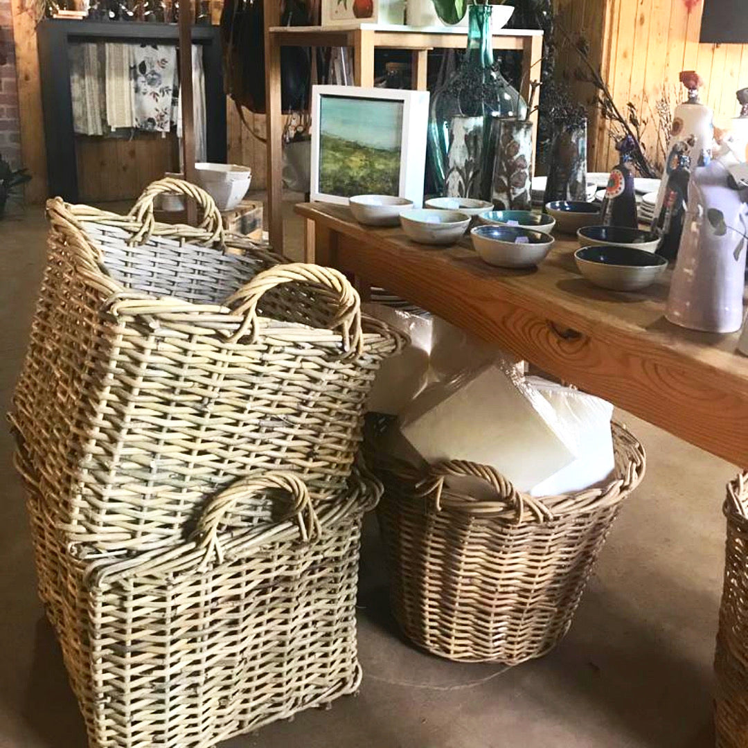 Kubu Square Rattan Storage Basket (Medium)