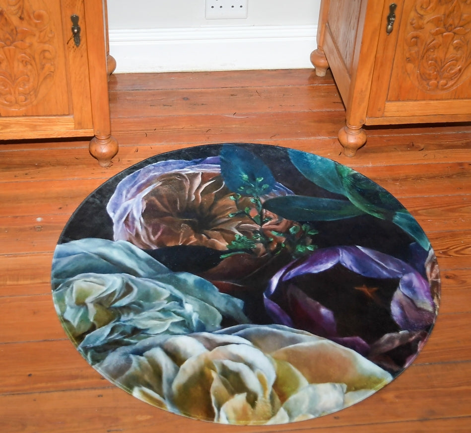 Purple Tones Round Rug