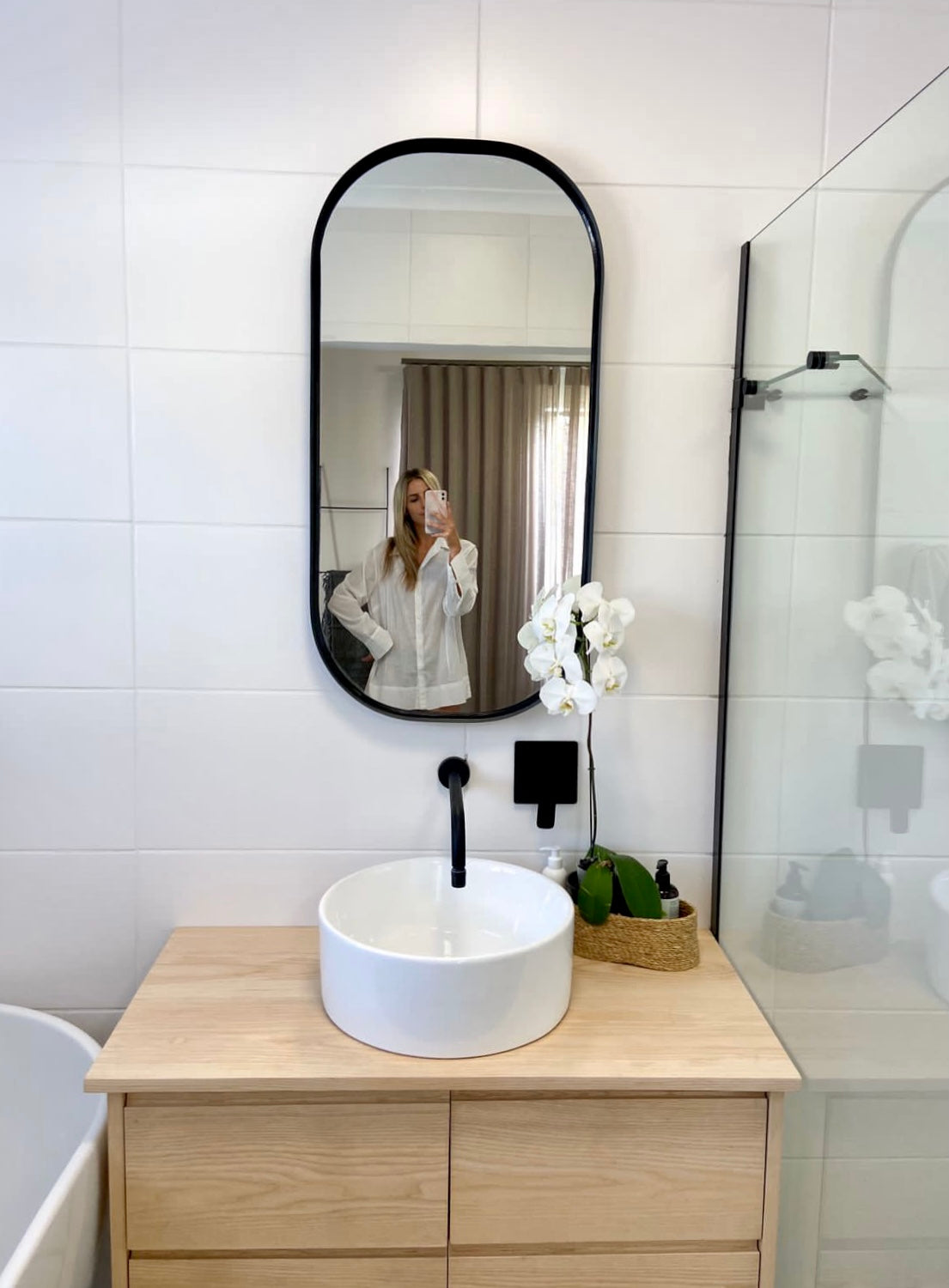Pill Shaped Mirror