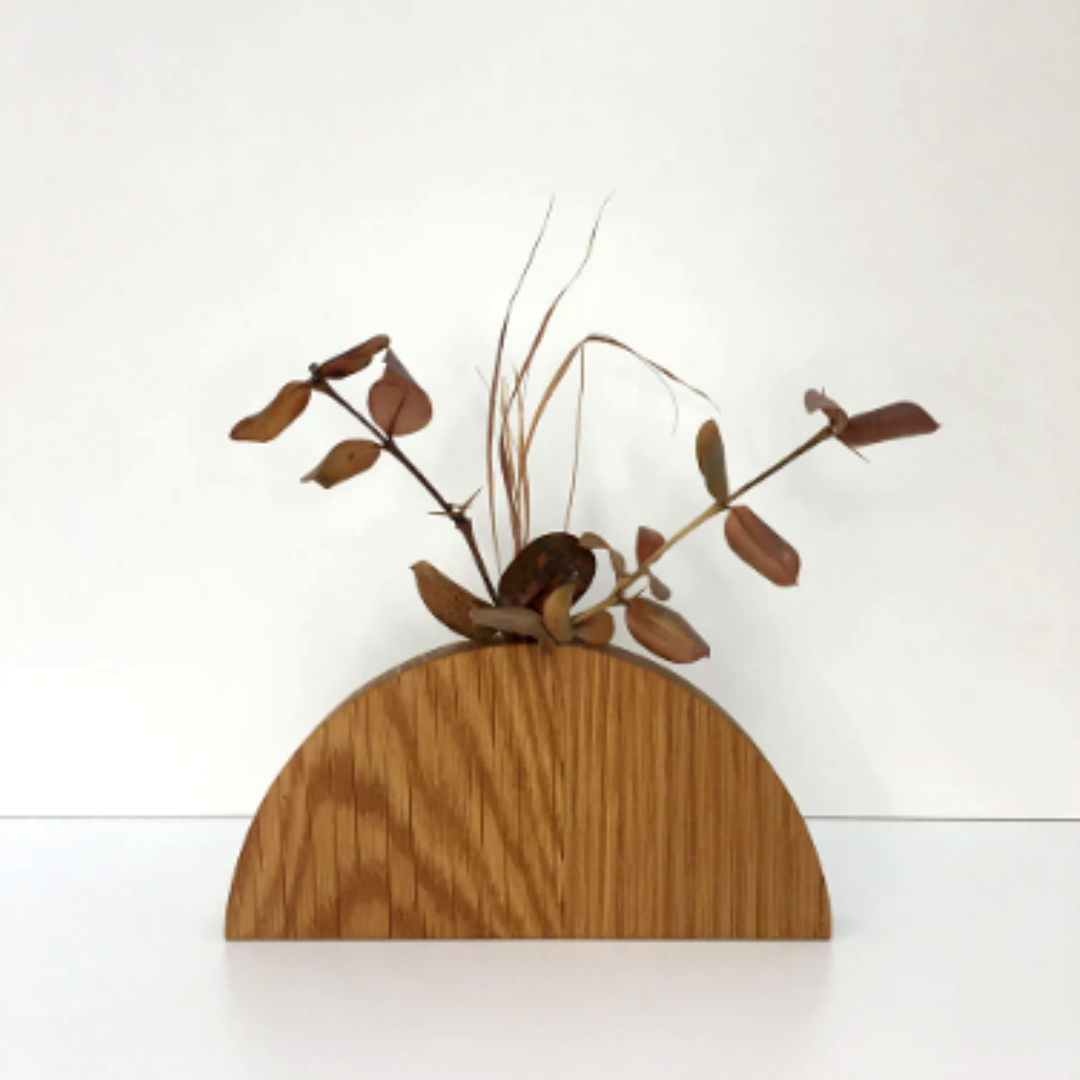 Oak Half Moon Bud Vase (Small)