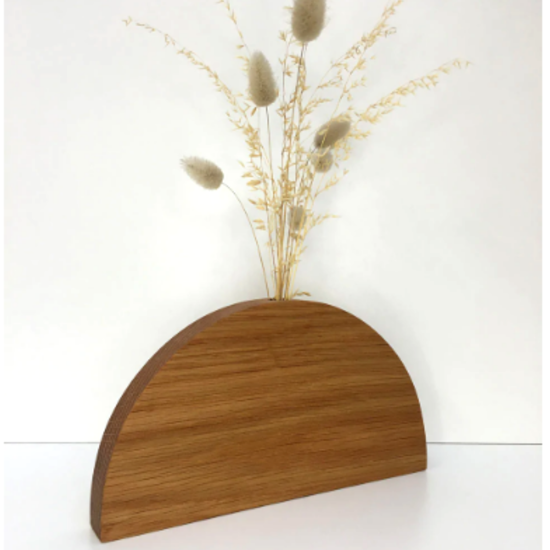Oak Half Moon Bud Vase (Large)