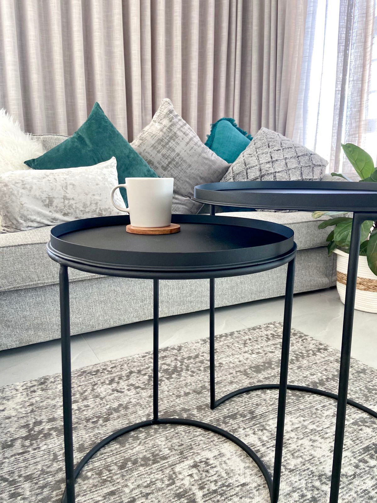 Steel Nesting Tables (Set of 2)