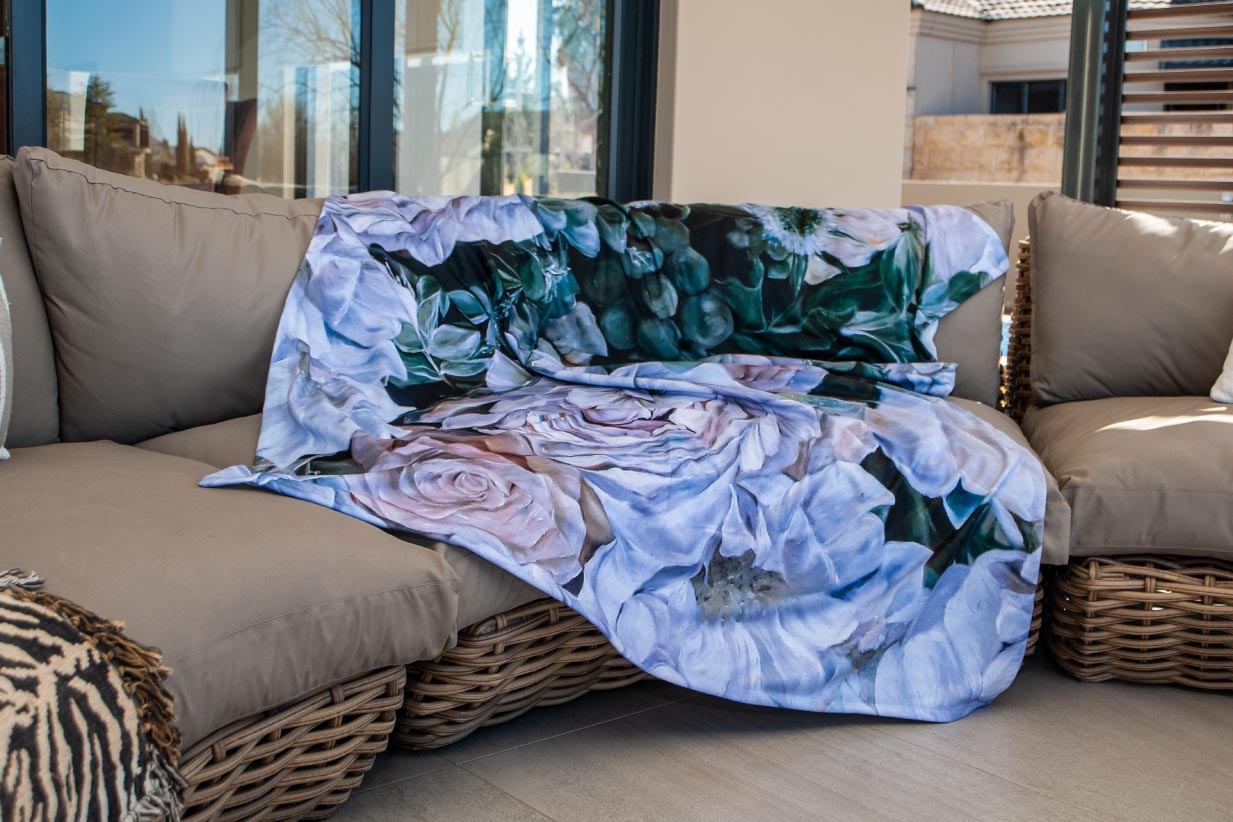 Flowers & Succulents Throw/Blanket