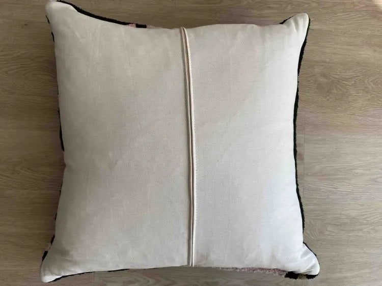 Black Rust Hand-tufted Cushion