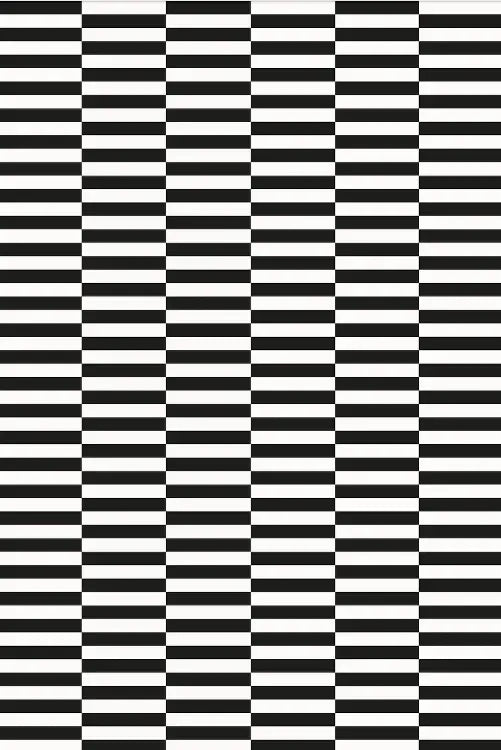 Broken Stripe Black Tablecloth