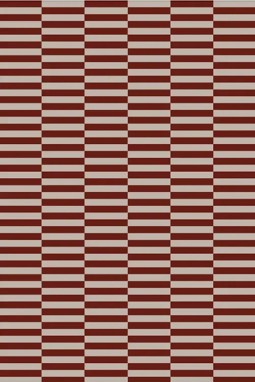 Broken Stripe French Red Tablecloth
