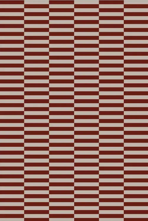 Broken Stripe French Red Tablecloth