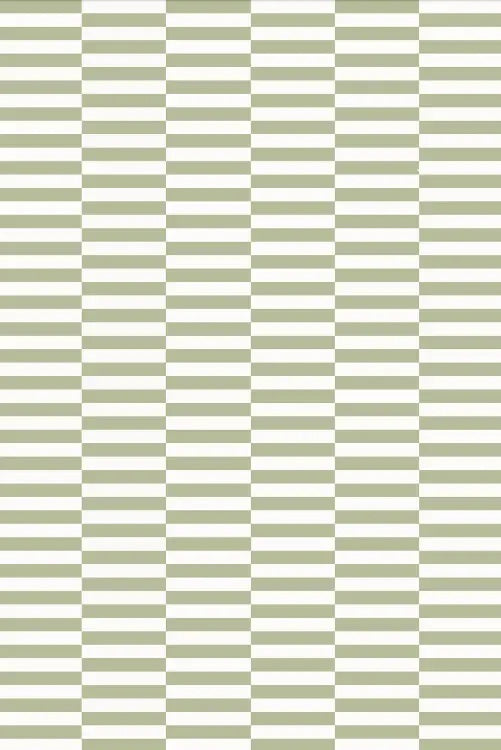 Broken Stripe Sage Tablecloth