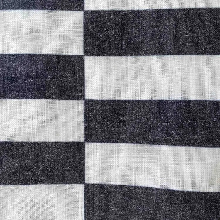 Broken Stripe Black Tablecloth