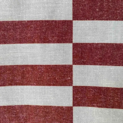 Broken Stripe French Red Tablecloth