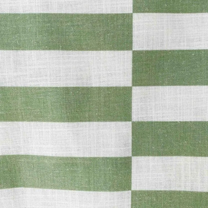 Broken Stripe Sage Tablecloth