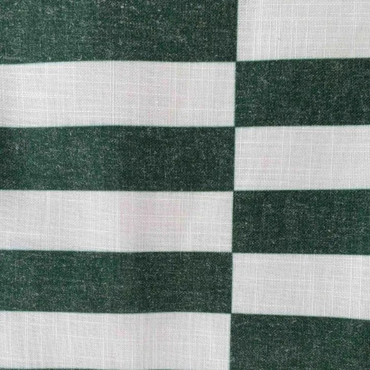 Broken Stripe Green Tablecloth