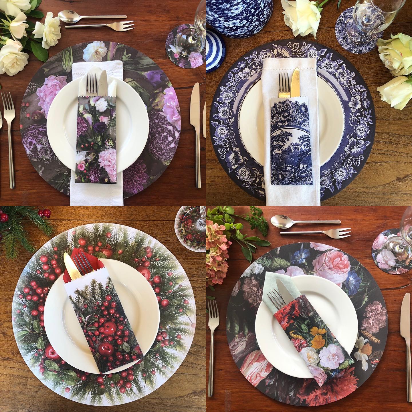 Vintage Flowers Paper Underplate (24 Sheets)