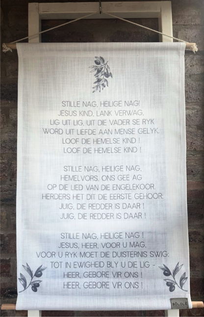 Stille Nag, Heilige Nag Afrikaans Wall Hanging