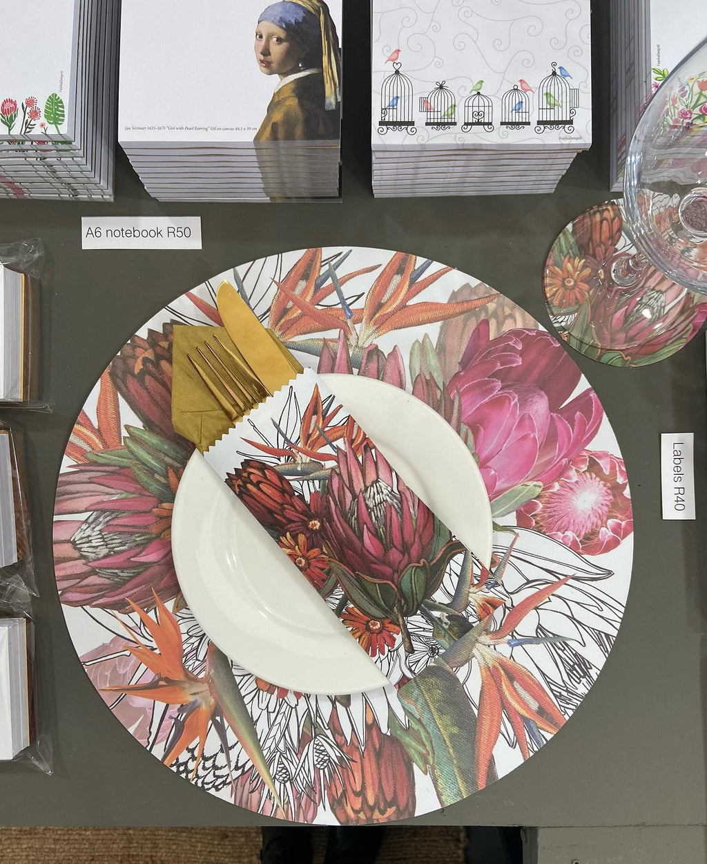 South African Flowers Paper Underplate (24 Sheets)