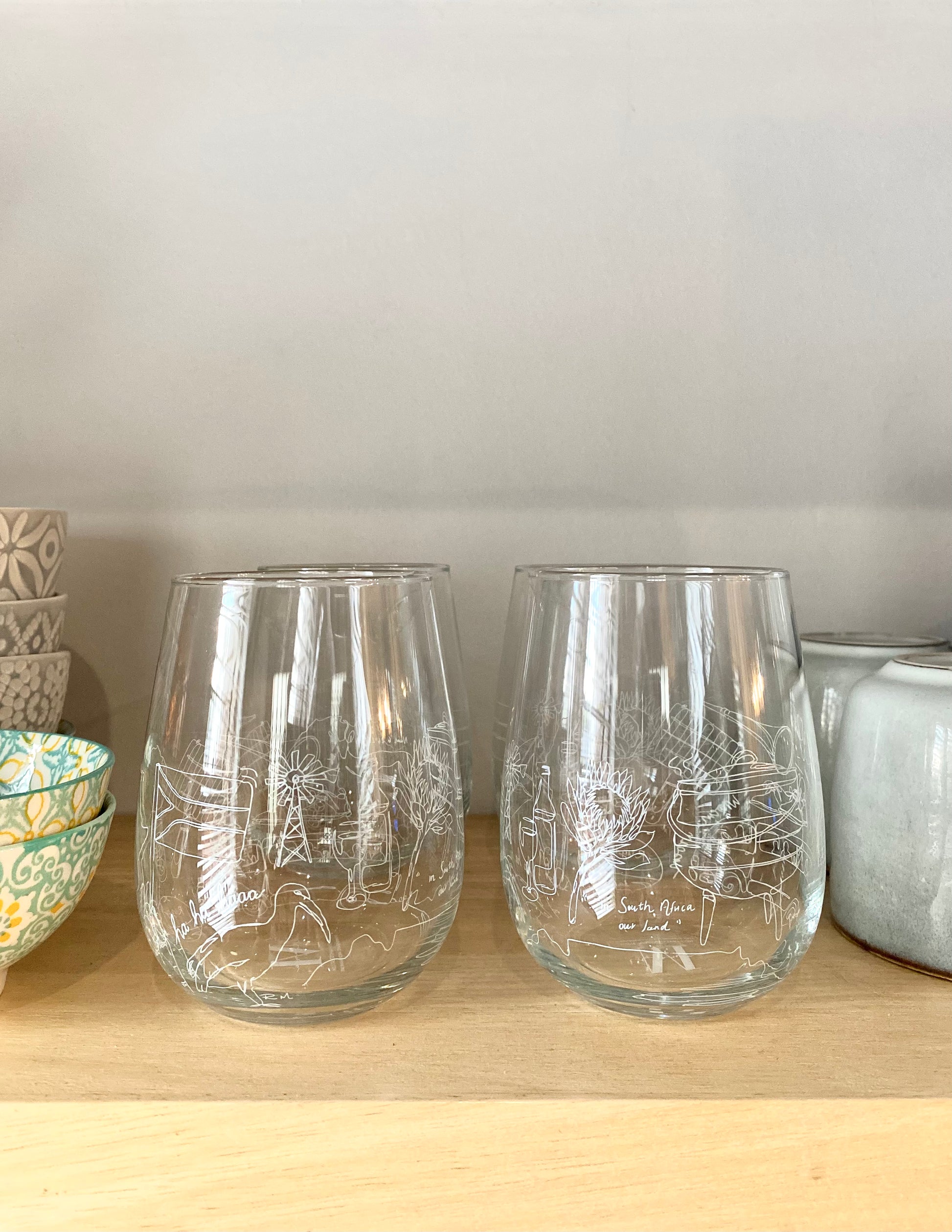 The Proudly South African Stemless Wineglass