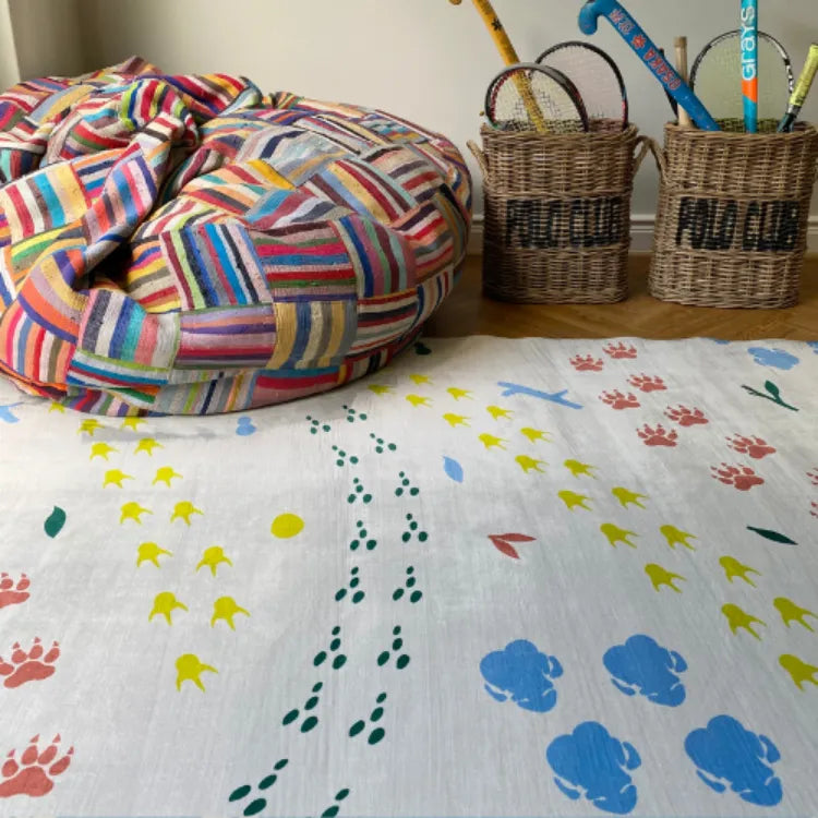 Footprints Multi-coloured Rug