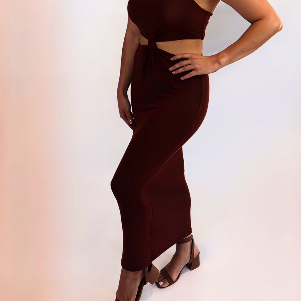 The Burnt Cut-out Dress