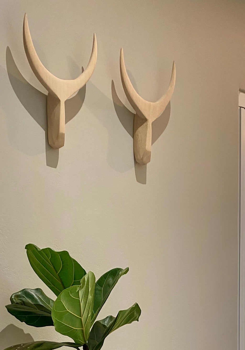 Wooden Horns (Oak) Medium