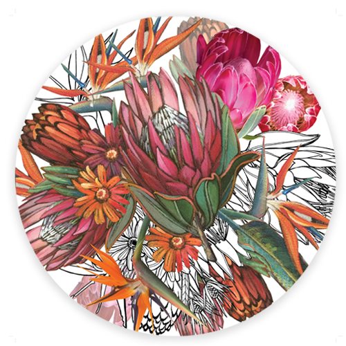South African Flowers Paper Underplate (24 Sheets)