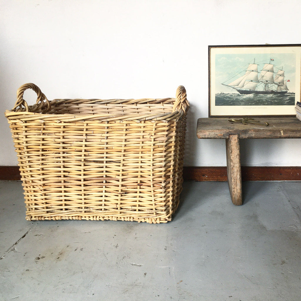 Kubu Square Rattan Storage Basket (Large)