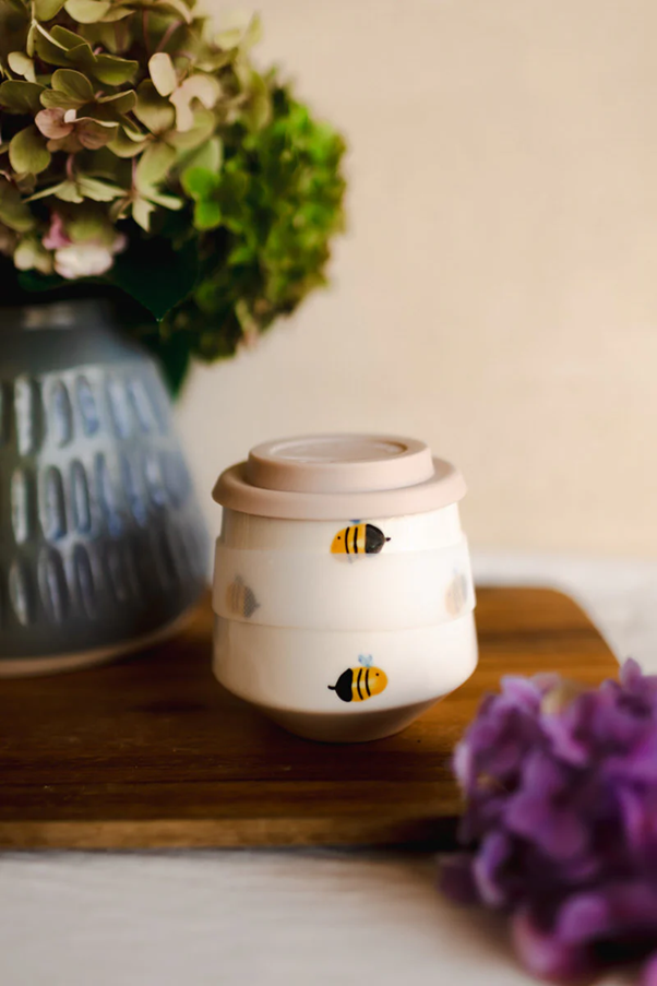 Bee Travel Mug with Silicone Lid