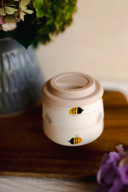 Bee Travel Mug with Silicone Lid