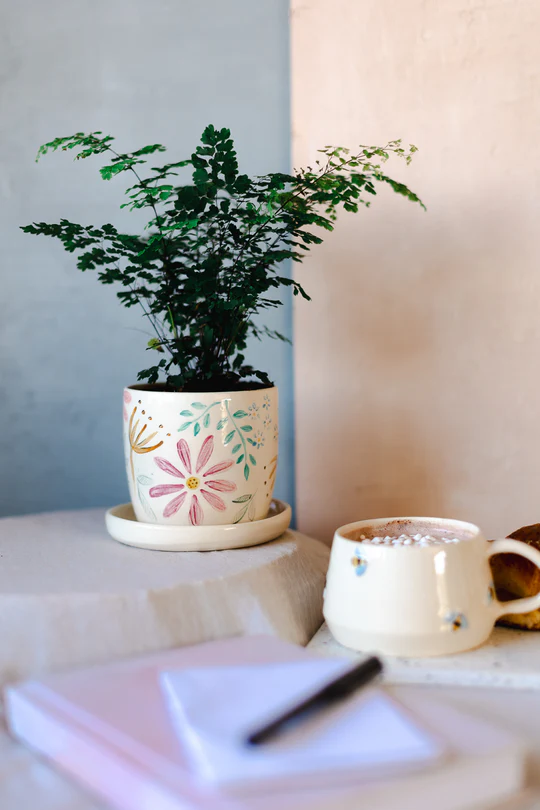 Floral Ceramic Planter