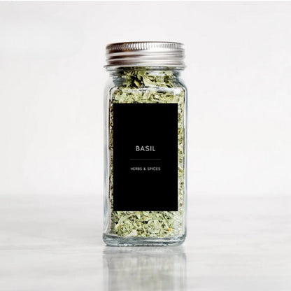 Herb & Spice Labels - Black (115 Labels)