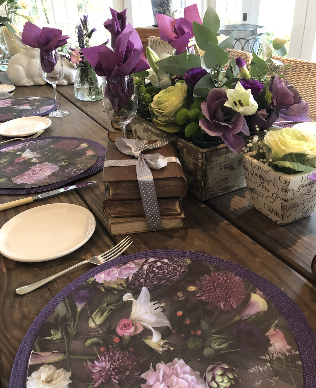 Violet Wreath Paper Underplate (24 Sheets)