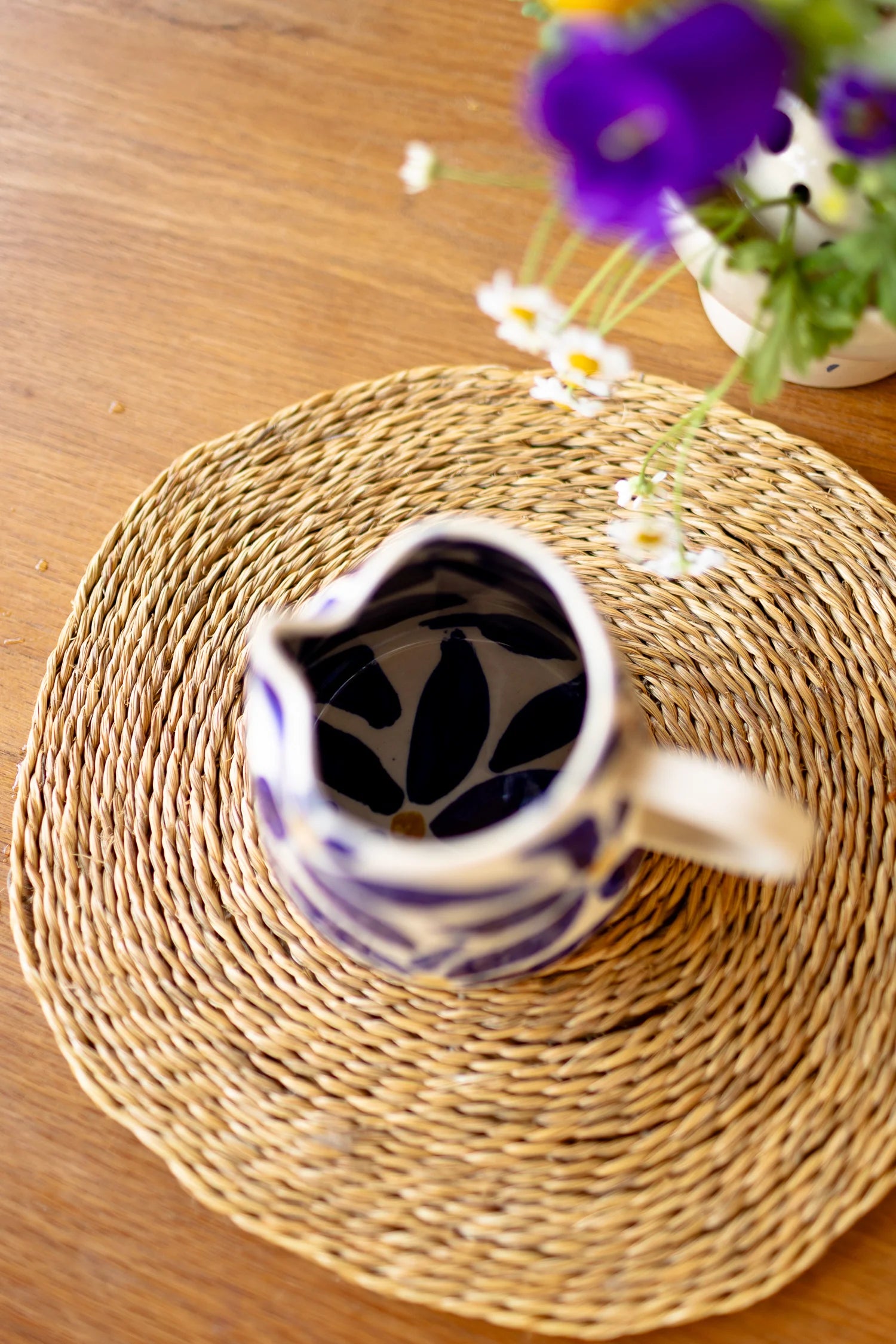 Blue Daisy Jug