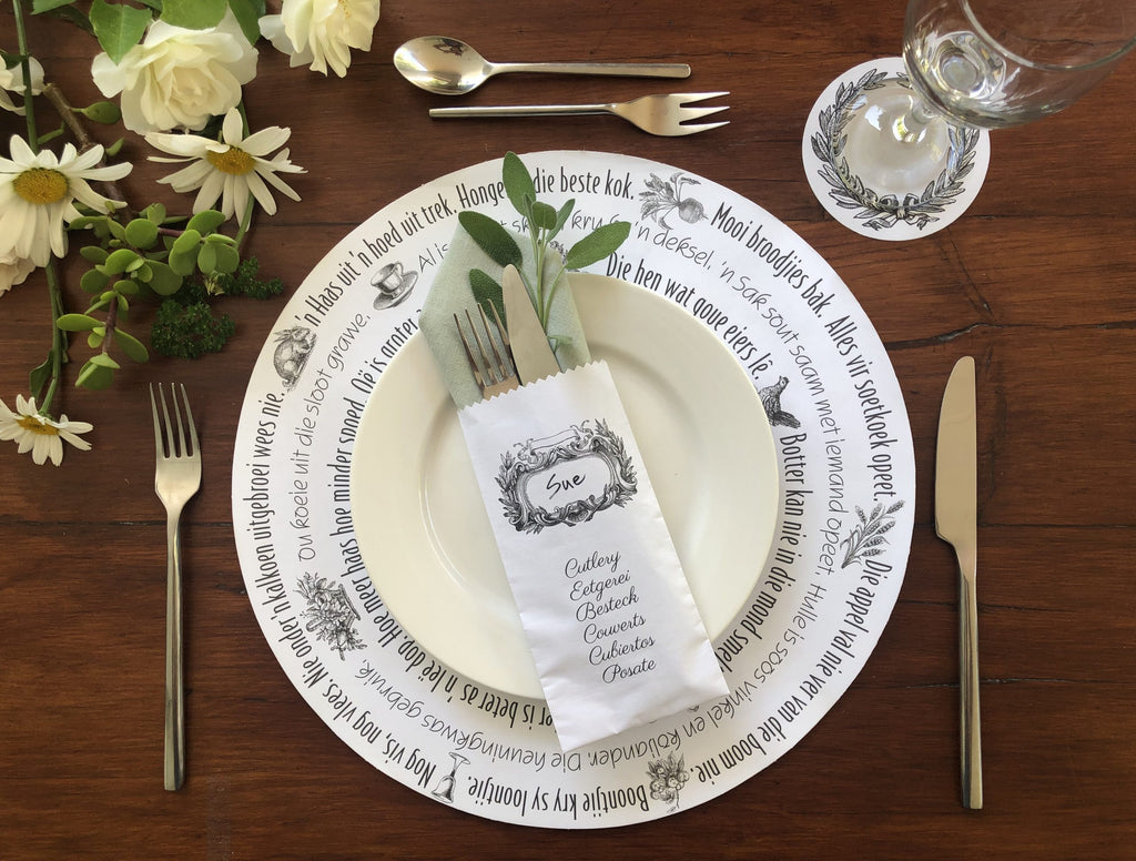 Afrikaanse Kruie Paper Underplate (24 Sheets)