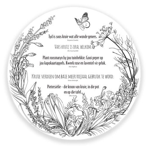 Afrikaanse Kruie Paper Underplate (24 Sheets)