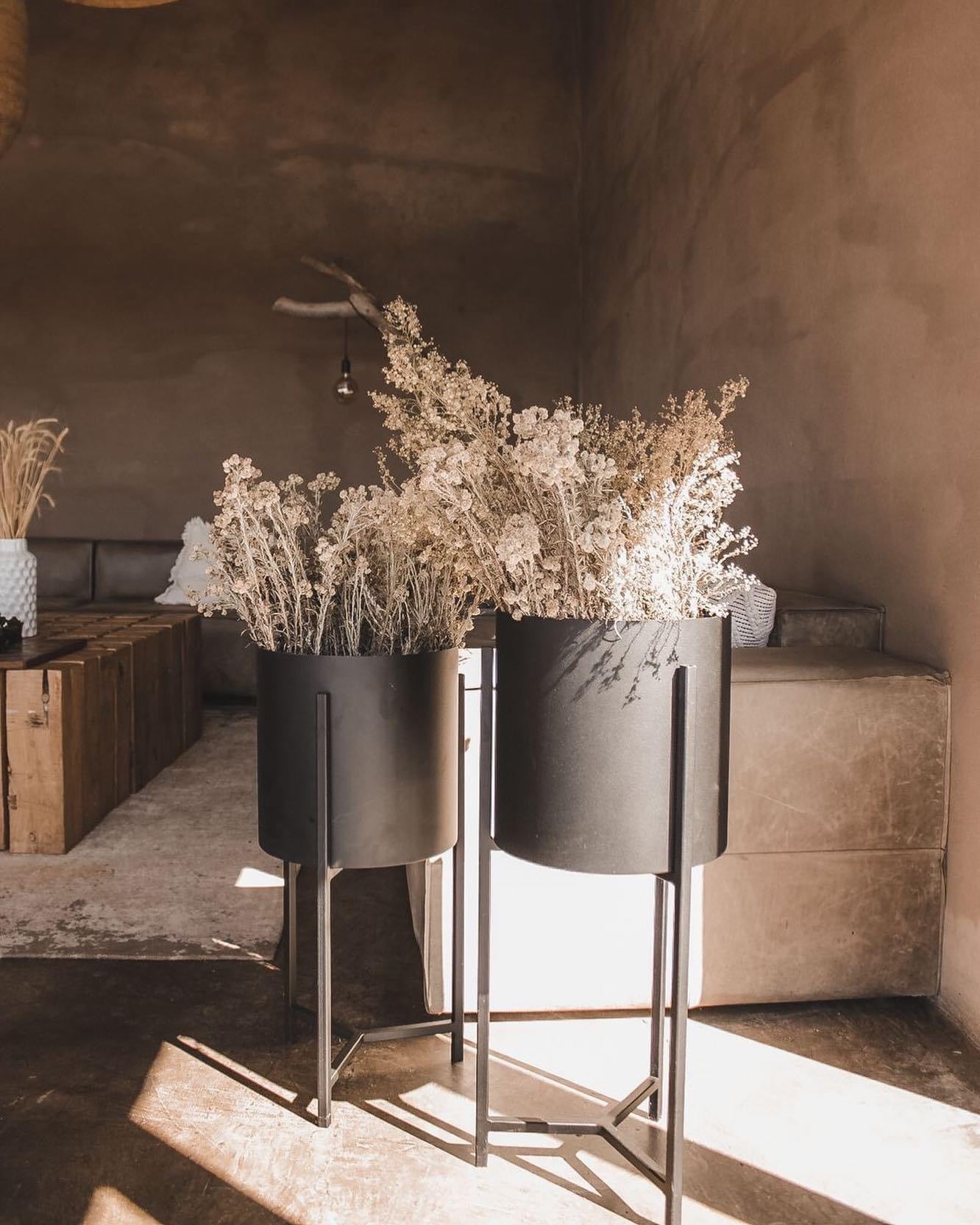 Removable Cylinder Steel Planter