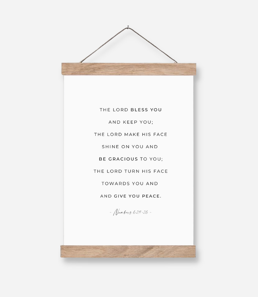 The Blessing Fabric Hanging Art