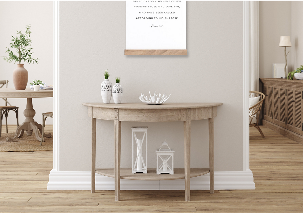 According to His Purpose Fabric Hanging Art