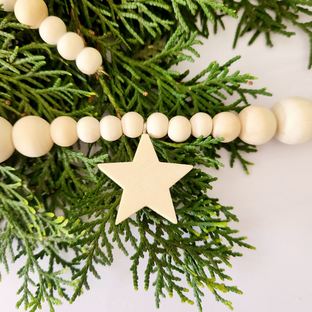 Christmas Tree Garland with Stars