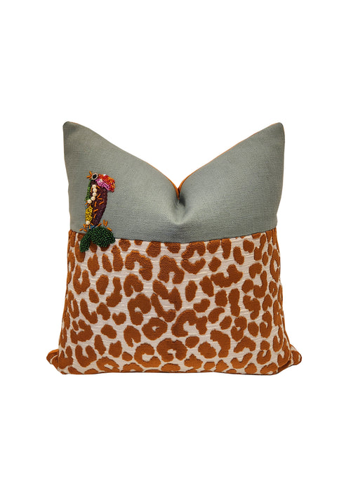50 x 50 Custom Two-Tone Toucan Cushion