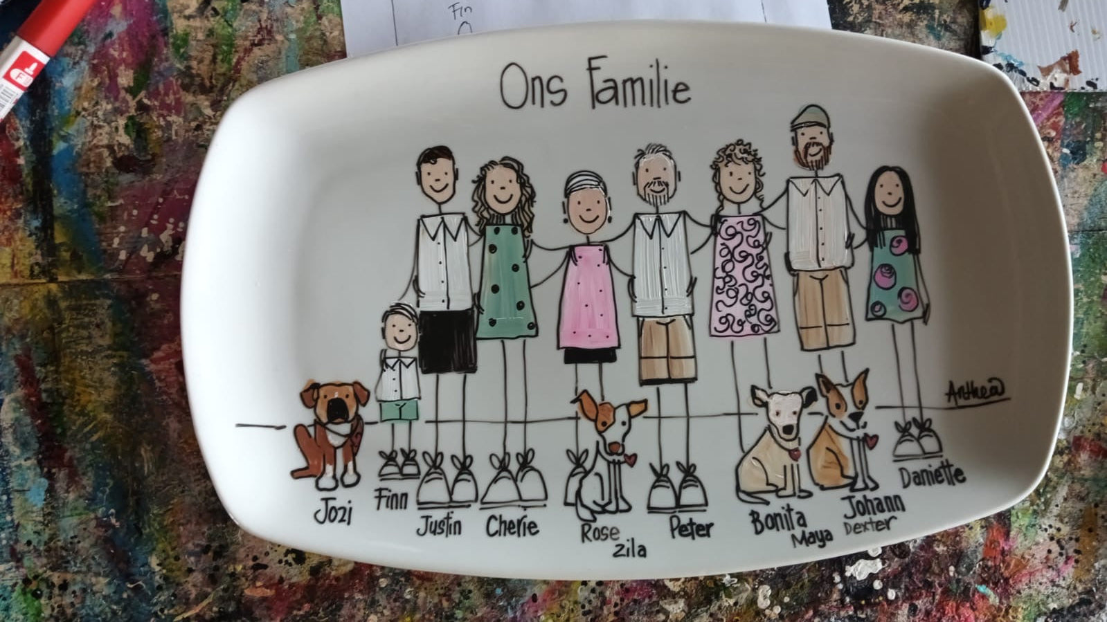 Custom Family/Friends Plate