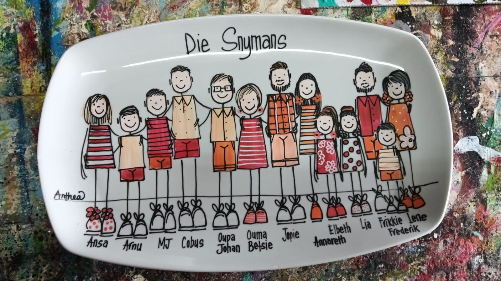 Custom Family/Friends Plate