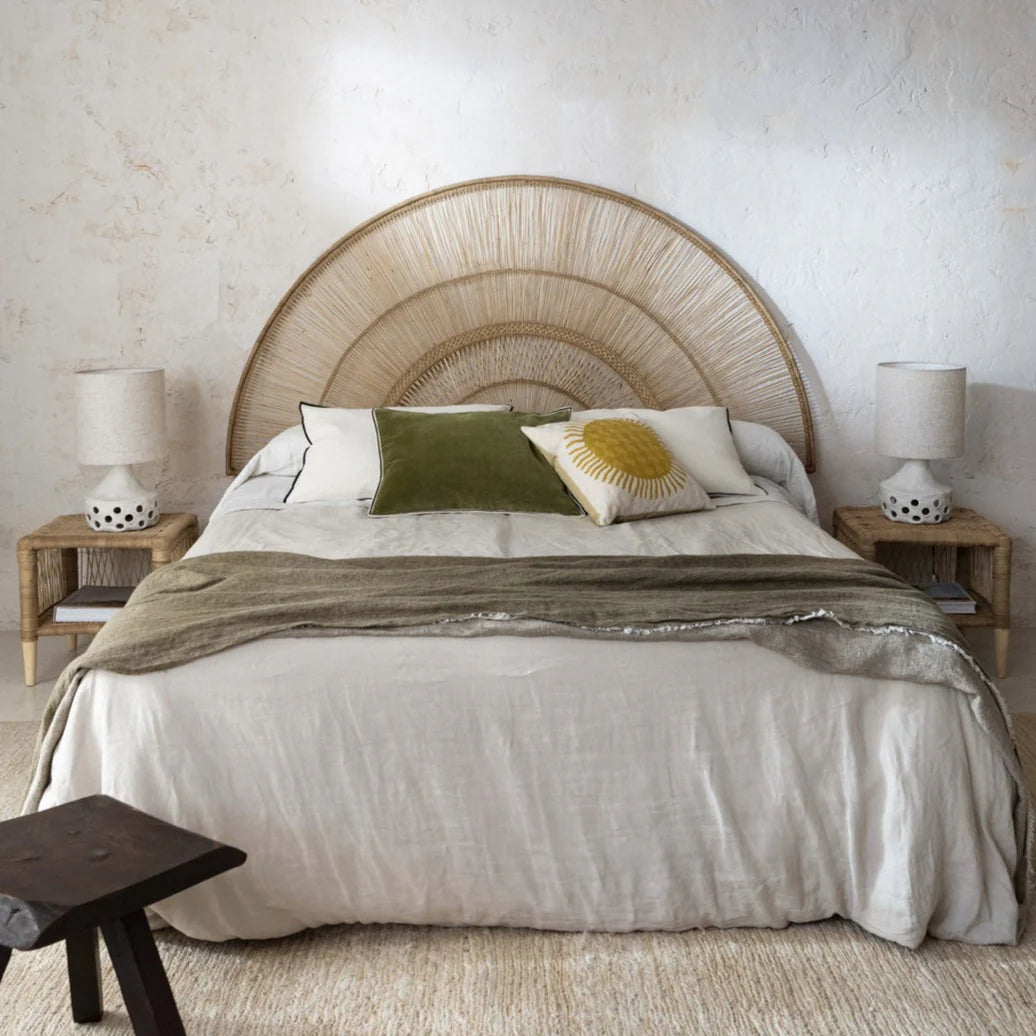 Malawian Rattan Headboard (Medium)
