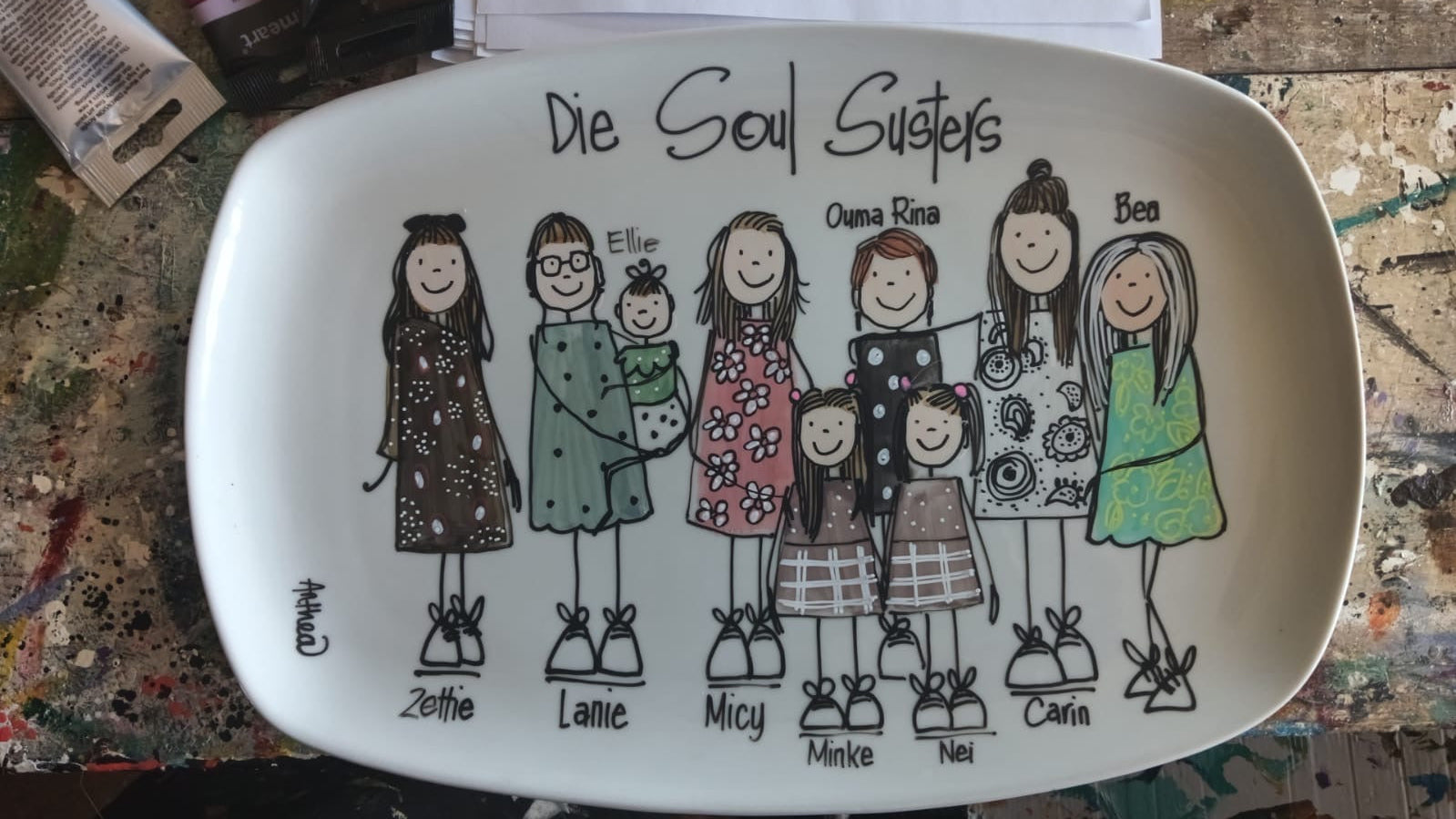 Custom Family/Friends Plate