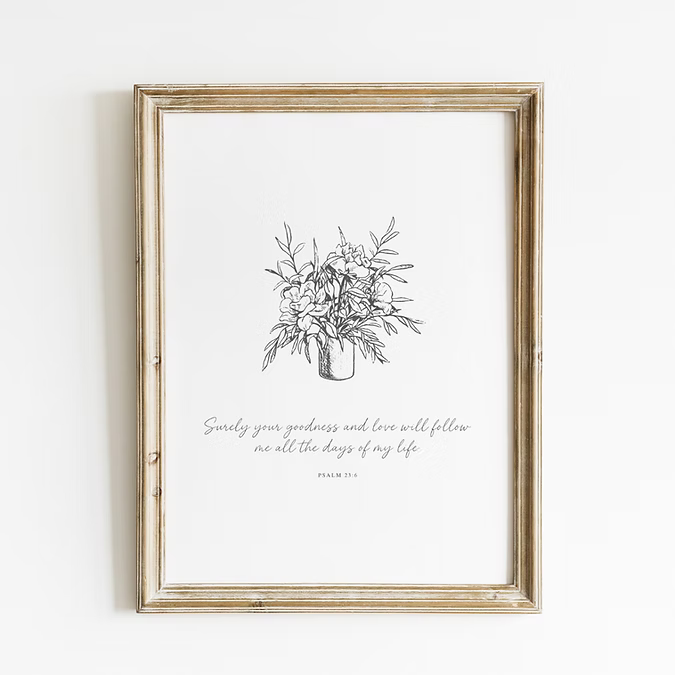 Goodness And Love Art Print
