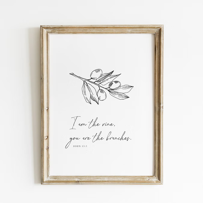 I Am The Vine Art Print