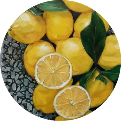 Lemon Round Mat