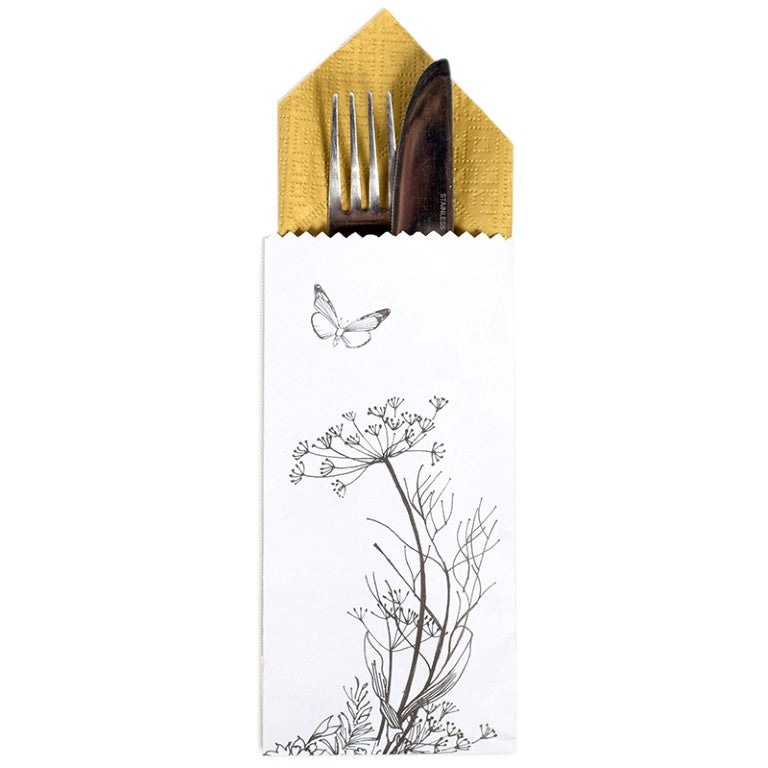 Local Herbs Cutlery Bag (Paper)